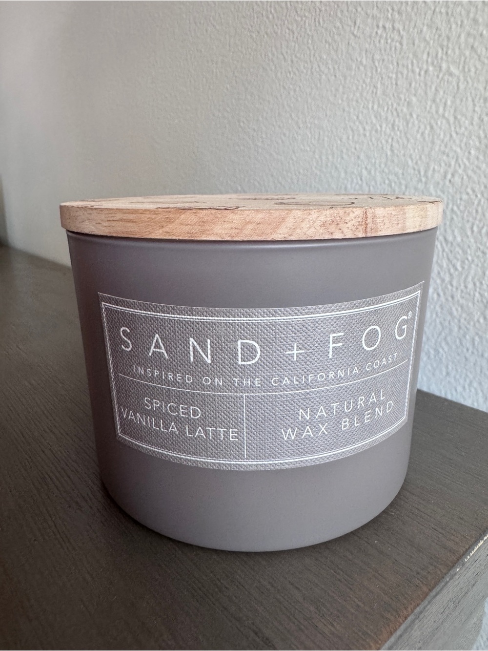 Sand + Fog Spiced Vanilla Latte Scented Candle 12 oz